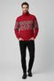 Men's Patterned Turtleneck Sweater - 2
