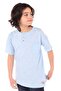 Boy's Printed Crew Neck Buttoned Single Pocket Short Sleeve T-Shirt