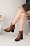 Genuine Leather Women's Daily Heeled Classic Boots DC2511 - 2