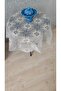 Fiskos Tulle Guipure Tablecloth Dowry Cover - 2