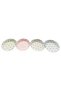 Approximately 100 Large Colored Tart Papers, Tartlets, Presentation Plates, Pies, Mixed Color Polka Dot - 3