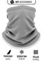 Triple Black Navy Blue Gray Thermal Fleece Cold-Proof Neck Collar Unisex Cotton Winter - 2