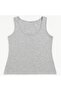 432 Gray Melange Round Neck Lycra Cotton T-Shirt - 3