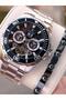 Automatic Men's Wristwatch 30 Meters Water Resistant Steel Band + Bracelet Gift Vs.B