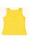 432 Yellow Round Neck Lycra Cotton T-Shirt - 3