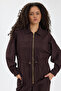 Gold Zipper Detailed Zr Model Modal Fabric Tracksuit Set with Gathered Waist - 2