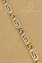 Xuping Vip Bracelet - En 7mm Xuping Zircon Stone Figured Greek Jeweler Gold Bracelet Does Not Tarnish 17+2cm