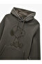 Long Sleeve Hooded Kangaroo Pocket Fleece-Lined Licensed Snoopy Printed Sweatshirt - 5