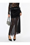 Velvet Skirt with Lace Tulle Detail - 6