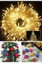 3-Piece Christmas Set - 10 Mt Fairy Led Lights - 12 Mini Gift Package Ornaments - 6-Piece Colorful Christmas Tree Ball