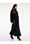 Slim Fit Long Satin Skirt with Lace Detail - 2