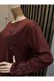 Women's Middle-Aged and Older Embroidered Stone Tile Mother Combed Cotton Blouse - 3