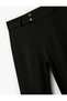 Slim Fit Pockets Lightweight Flared Fabric Trousers - 5