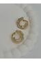Special Series Xp Baguette Stone French Model Gold Design Earrings - 4