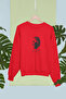 K.Atatürk Printed Cotton Long Sleeve 3 Thread Sha Fleece-Lined Nisex Sweatshirt