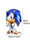 Sonic Boom 6 Years Old Navy Blue Number Foil Balloon Set Sonic Concept Balloon Set - 3