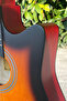 38-Inch Acoustic Guitar with Bag, Strings, Capo, Picks & Strap -Sunburst - 3