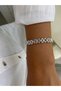 Special Series Xp Stone Detailed Cord Silver Bracelet - 5
