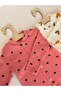 Cotton Heart Patterned Booties Jumpsuit - 5
