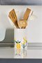 1 Piece Ceramic Spoon Rest with Lemon Motif (16 cm Length - 10 cm Diameter) - 3