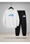 سويت شيرت للأطفال - طقم رياضي برقبة دائرية BLUE BEAR B مطبوع 3 Thread Shardonlu