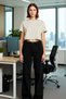 Women's High Waist Wide Leg Palazzo Jean with Belt Detail Functional Durable Quality Sports - 4