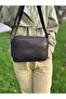 Genuine Leather, Medium Size, Crossbody Strap, Women's Shoulder Bag, Printed Black, 23*17*8 cm - 8