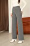 Dark Gray Women's Comfortable Fit Knitwear Pants Size 36/38 .25701 - 5