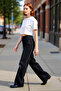 Women's High Waist Wide Leg Denim Pants Functional Durable Quality Comfortable Aesthetic