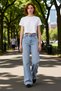 Women's Light High Waist Wide Leg Jean Pants Functional Durable Quality Comfortable Casual - 3