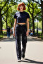 Stoned Wide Leg Denim Women's Trousers Functional Durable Quality Comfortable Aesthetic Sports - 2