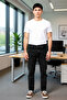 Men's 100% Cotton Boyfriend Cut Jeans Functional Durable Quality Comfortable Sports - 3