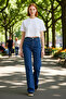 Women's Open High Waist Wide Leg Denim Pants Functional Durable Quality Comfortable Stylish - 2
