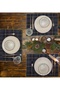 Home Navy Blue Green Plaid 4-Piece American Service Set 35 X 50 cm New Year's Invitation New Year - 3