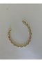 Special Series Full Zircon Stone Oval Strip Xp Gold Bracelet - 8
