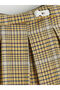 Plaid Girls' Skirt with Adjustable Elastic Waistband - 3
