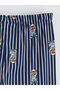 Lcw Kids Crew Neck Bear Teddy Printed Boys' Pajamas Set - 6