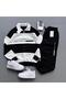 Unisex Black Five Piece Mock Neck Balance Printed Tracksuit Set