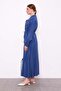 Indigo Hidden Zipper Detailed Skirt Set - 2