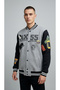 Unisex College Embroidery Detailed Oversize Varsity Jacket - 3