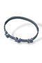 Silver Color Cross Shape Steel Handcuff Bracelet - 3