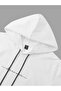 Unisex White Dream Printed Oversize Hooded Sweatshirt - 2