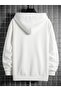 Men's White Originals Printed Oversize Hooded Sweatshirt - 2