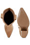 Women Rhinestones Embellished Calf Boots in Camel - 4