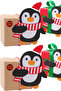 10 Christmas Figured Candy Cards – Penguin, Snowman – New Year Gift Card Set - 5
