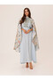 Floral Embroidery Luxury Cape Jalabiya - 5