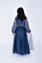 Chiffon Layered Dress Applique Design - 4