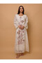 Elegant Sequin Floral Applique Jalabiya - 5