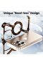 Minimalist Metal Frameless Case with 360° Kickstand for iP 16 Pro Max (Desert) - 5