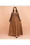 Luxury Beaded Winter Solid Jalabiya - 4